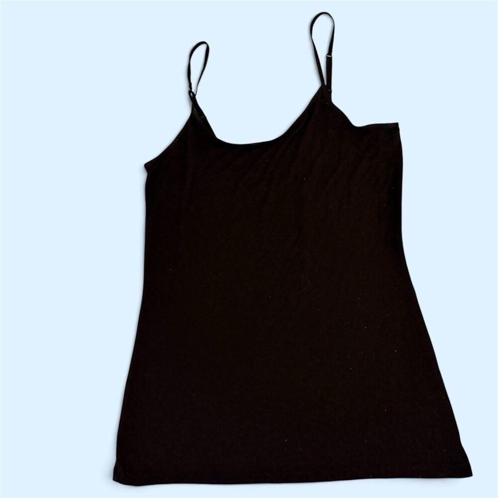 Lady Hathaway Cami Tank Top Black Adjustable Straps Large NWOT